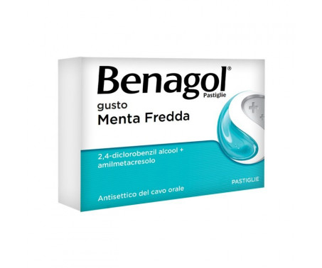 Benagol Trattamento Mal di Gola Gusto Menta Fredda 24 pastiglie